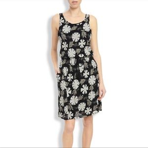 Lucky Brand Leaf Aztec Print Lined Tassel Drawstring Sleeveless Dress XS